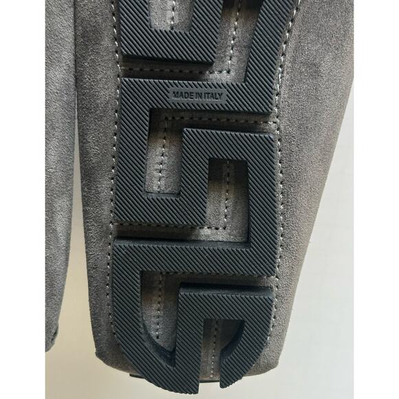 VERSACE Medusa Men\'s Charcoal Suede Driver Shoes 9 US (42 Euro) Italy 1013960 main image 14